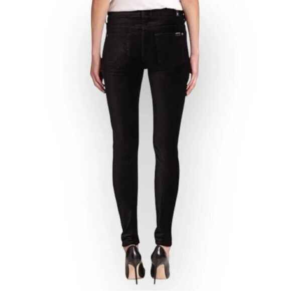 7 For All Mankind REVOLVE Black Velvet “The Skinny” Pants (Size: 27) - Picture 11 of 16